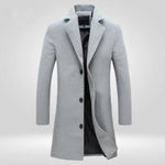 Florian Single-Breasted Long Wool Coat