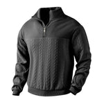Andreas Cable Knit Quarter-Zip Sweater