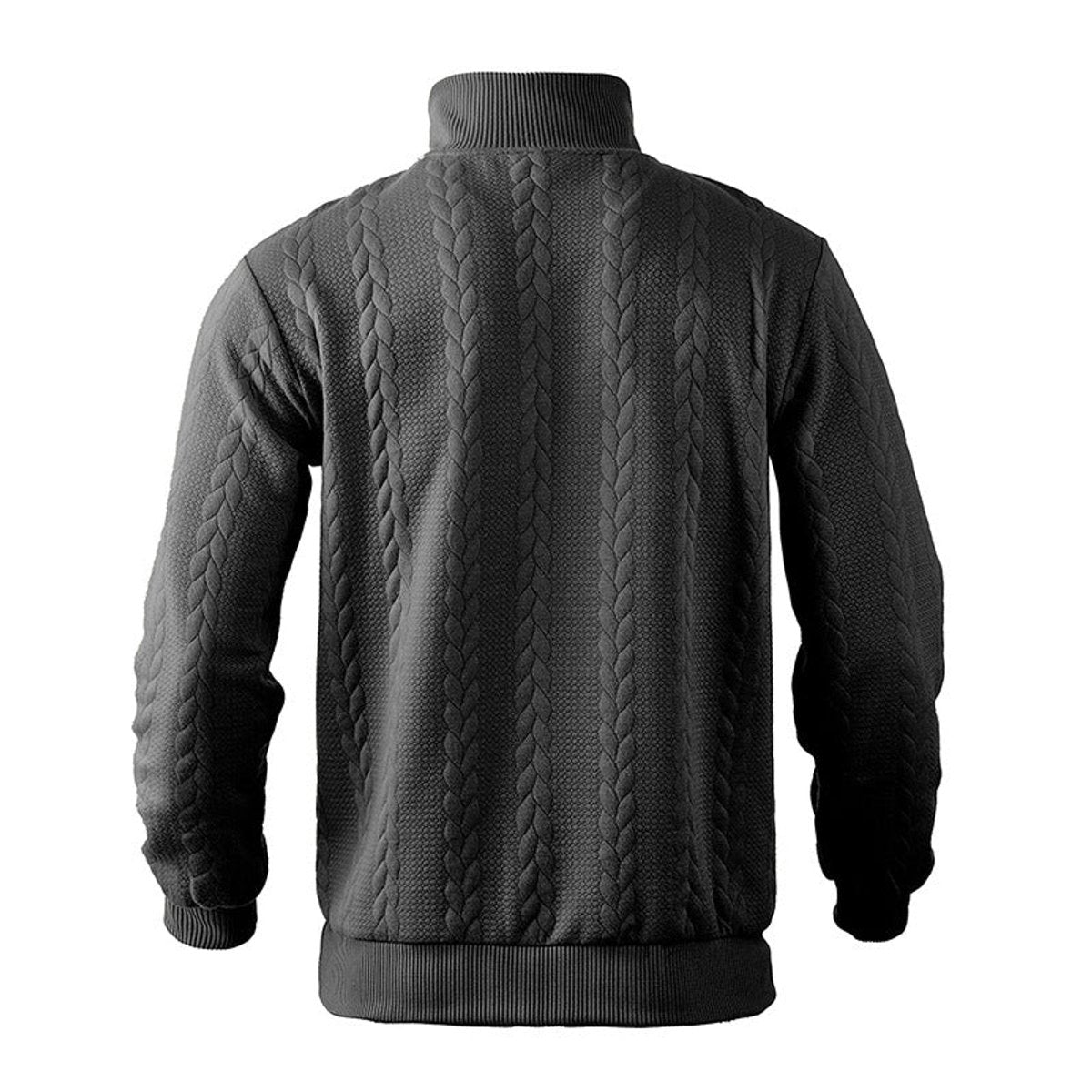Andreas Cable Knit Quarter-Zip Sweater