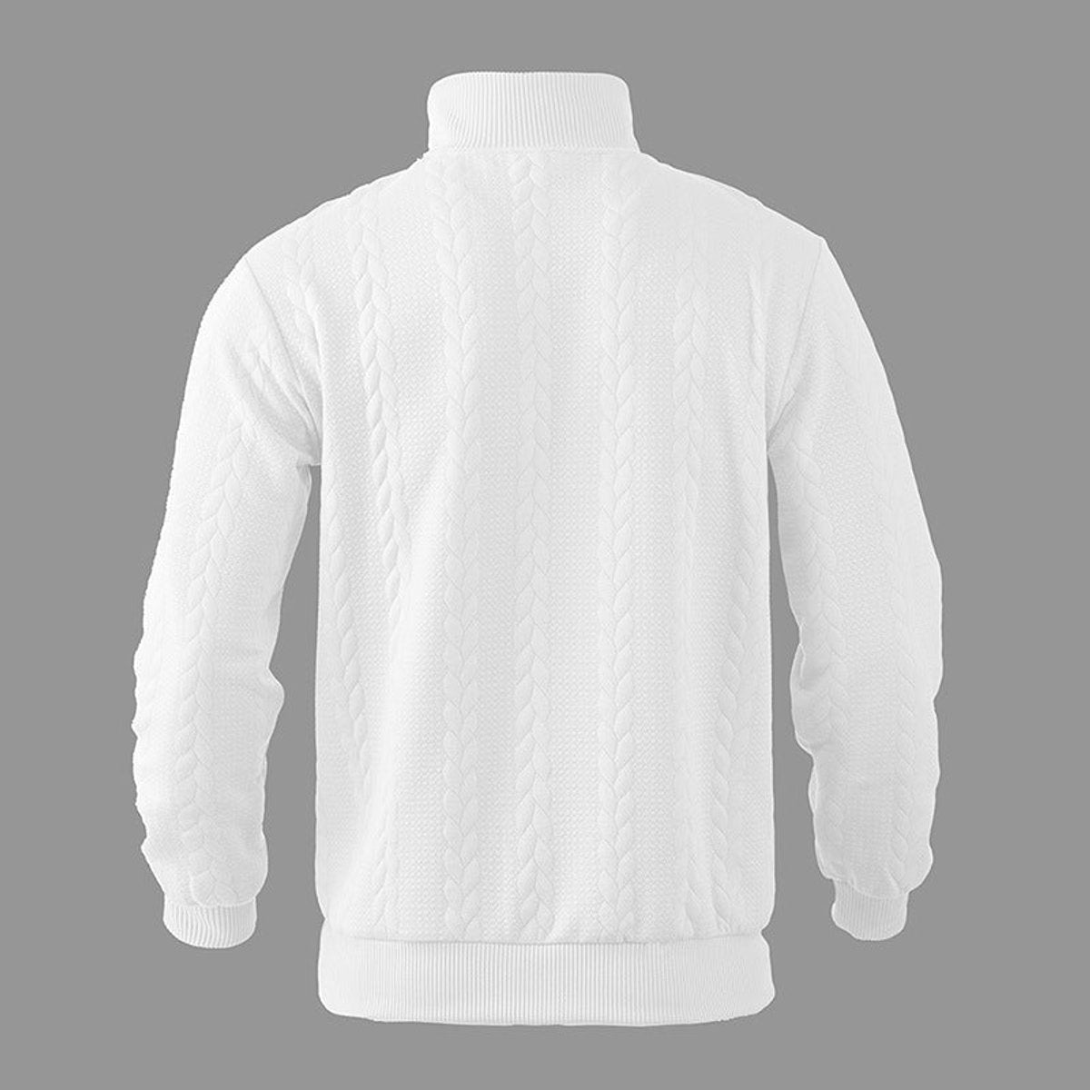 Andreas Cable Knit Quarter-Zip Sweater