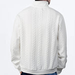 Andreas Cable Knit Quarter-Zip Sweater