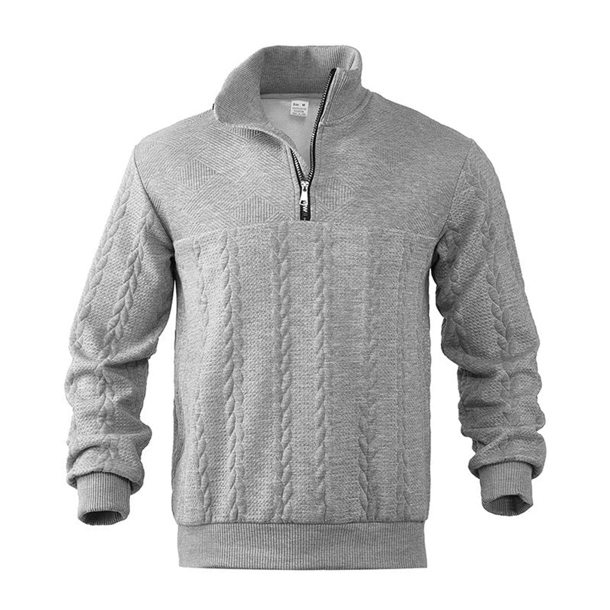 Andreas Cable Knit Quarter-Zip Sweater