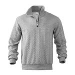 Andreas Cable Knit Quarter-Zip Sweater