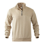 Andreas Cable Knit Quarter-Zip Sweater