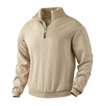 Andreas Cable Knit Quarter-Zip Sweater