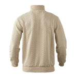 Andreas Cable Knit Quarter-Zip Sweater