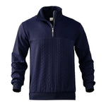 Andreas Cable Knit Quarter-Zip Sweater