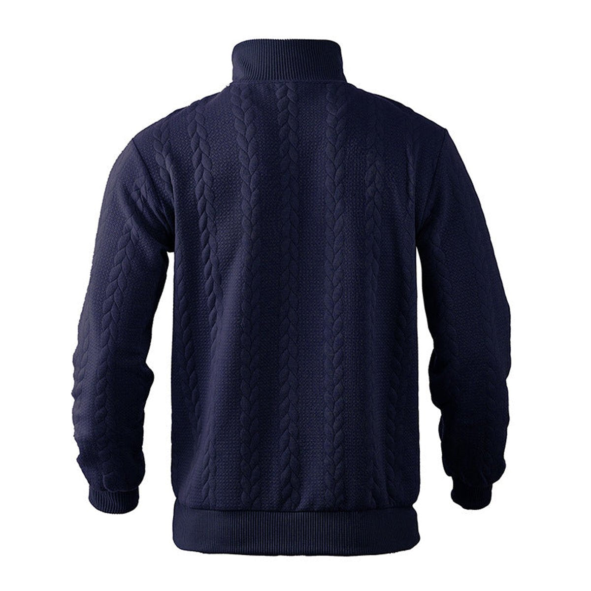 Andreas Cable Knit Quarter-Zip Sweater