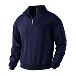 Andreas Cable Knit Quarter-Zip Sweater