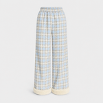 Blythe checked wide leg trousers, product shot