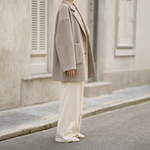 Pemberton wool shirt jacket, side profile view