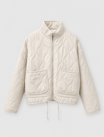 Aldridge quilted utility jacket in cream, product shot