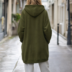 Rowley zip hoodie, back view