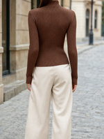 Whitby turtleneck sweater, back view