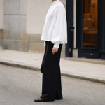 Aldford balloon sleeve blouse, side profile view