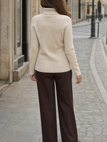 Penrose fine knit turtleneck, back view