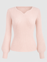 Fenwick Balloon Sleeve Knit in blush pink, product shot