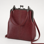 Brackley Frame Bag in red brown