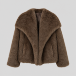 Glenmore Faux Fur Coat in brown