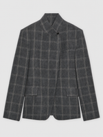 Quenby Plaid Blazer in grey check