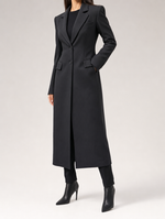 Standon Longline Blazer Coat worn, side