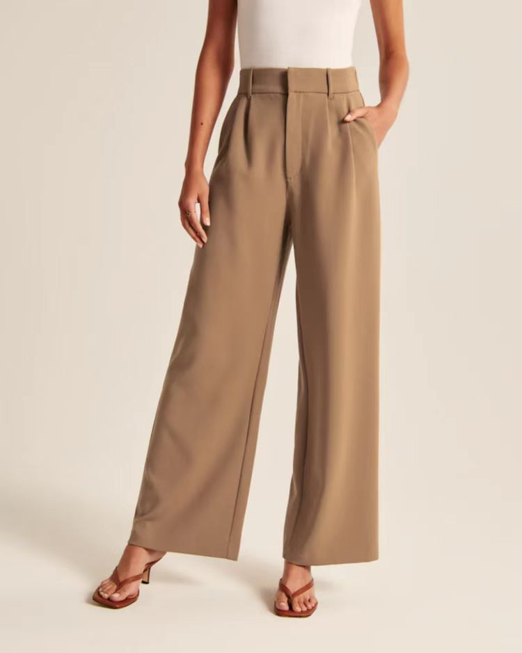 Barbara Wide-Leg High-Waist Trousers
