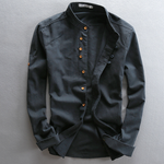 Clemens Stand Collar Button-Front Shirt