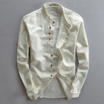 Clemens Stand Collar Button-Front Shirt