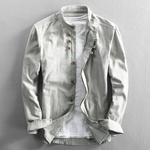 Clemens Stand Collar Button-Front Shirt