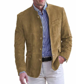 Anton Button-Front Smart-Casual Blazer