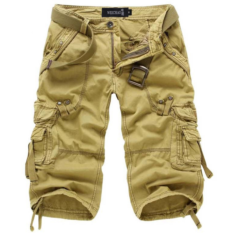 Heinrich Multi-Pocket Belted Cargo Shorts
