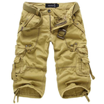 Heinrich Multi-Pocket Belted Cargo Shorts