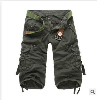 Heinrich Multi-Pocket Belted Cargo Shorts