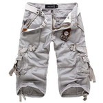 Heinrich Multi-Pocket Belted Cargo Shorts