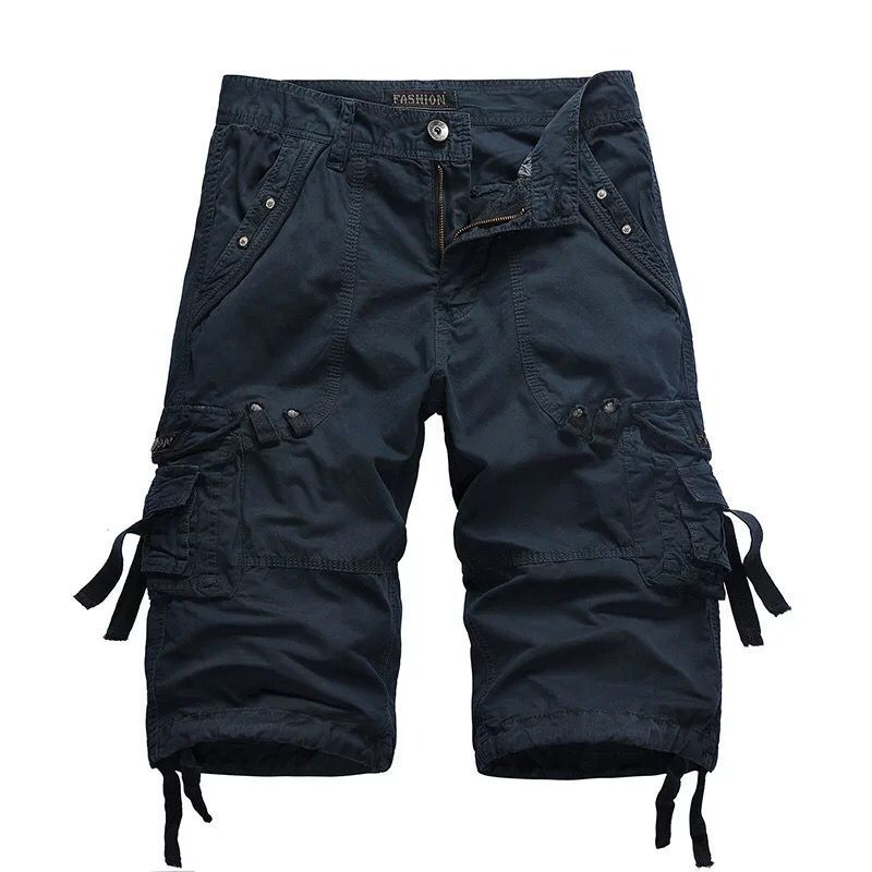 Heinrich Multi-Pocket Belted Cargo Shorts