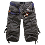 Heinrich Multi-Pocket Belted Cargo Shorts
