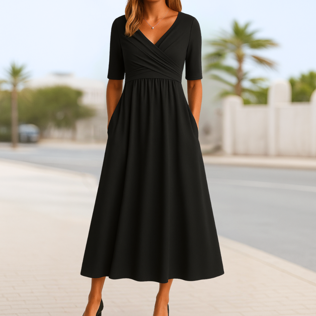 Wrap Midi Dress – Elegant Dress | Celeste