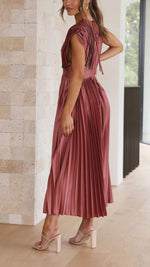 Tie Front Pleated Midi Dress – Casual Summer Dress | Juliette