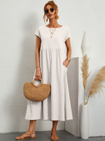Smocked Maxi Dress – Casual Summer Dress | Camille