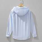 Cassian Linen-Cotton Hooded Shirt - Lightweight, Breathable Comfort