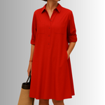 Button-Down A-Line Dress – Elegant Dress | Sophia