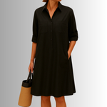 Button-Down A-Line Dress – Elegant Dress | Sophia