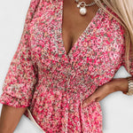 Floral Smocked Mini Dress – Casual Dress | Elara