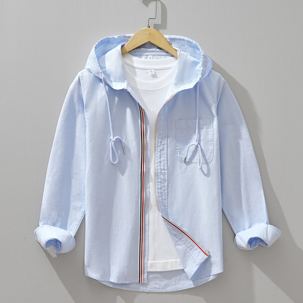 Cassian Linen-Cotton Hooded Shirt - Lightweight, Breathable Comfort