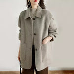 Harlow Oversized Wool-Blend Coat, women's coat – view 2
