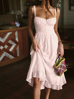 Celeste | Spaghetti Strap Midi Dress