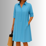 Button-Down A-Line Dress – Elegant Dress | Sophia