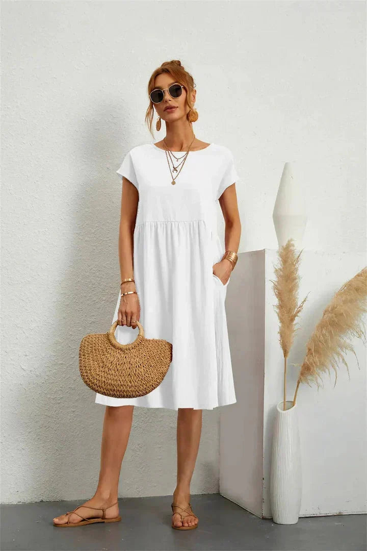 Smocked Pocket Midi Dress – Casual Summer Dress | Seraphine