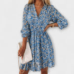 Floral Smocked Mini Dress – Casual Dress | Elara