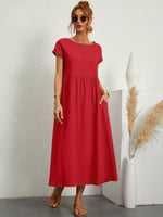 Smocked Maxi Dress – Casual Summer Dress | Camille